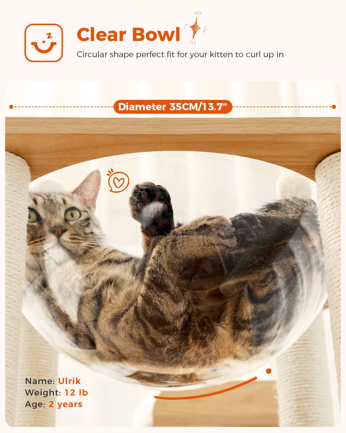 Wooden Cat Tree Sky City for Indoor Large/Big Cats